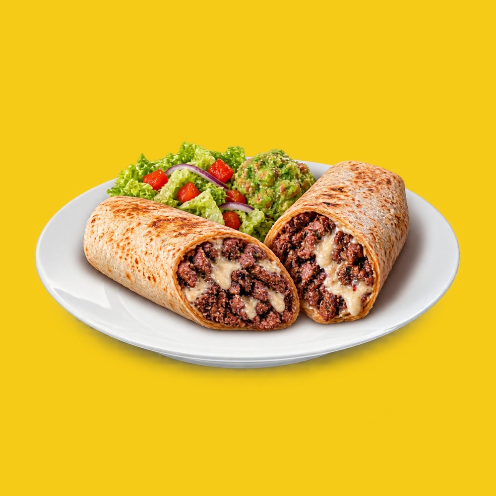 Burrito de arrachera con queso