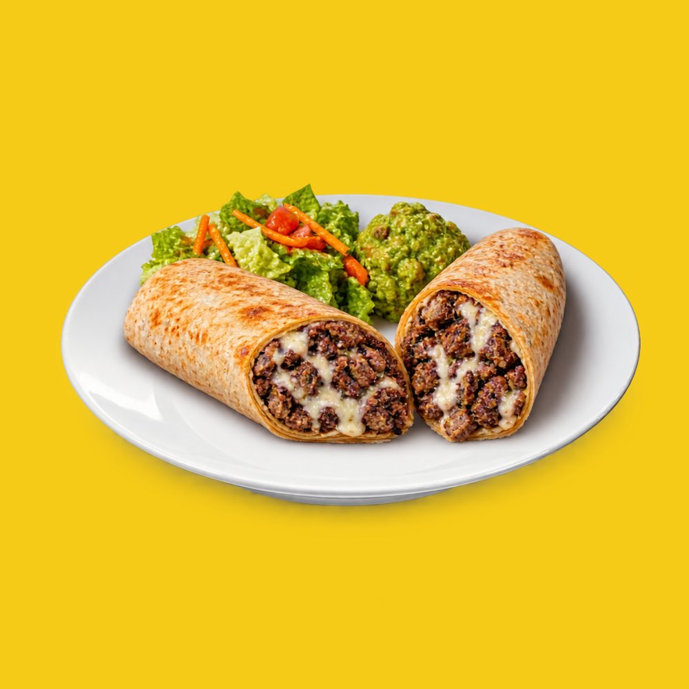 Burrito de bistec con queso