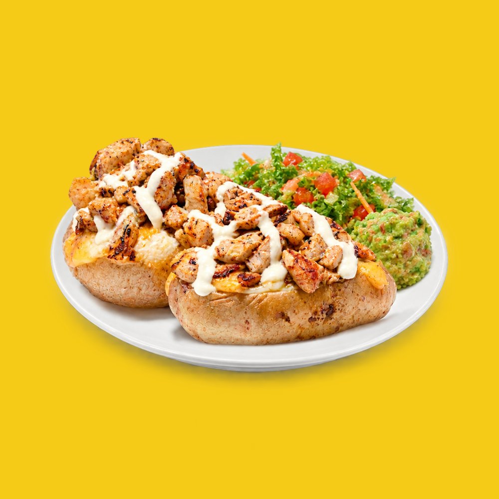 Papa rellena de pollo
